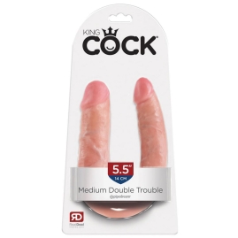 Фаллос King Cock Medium Double