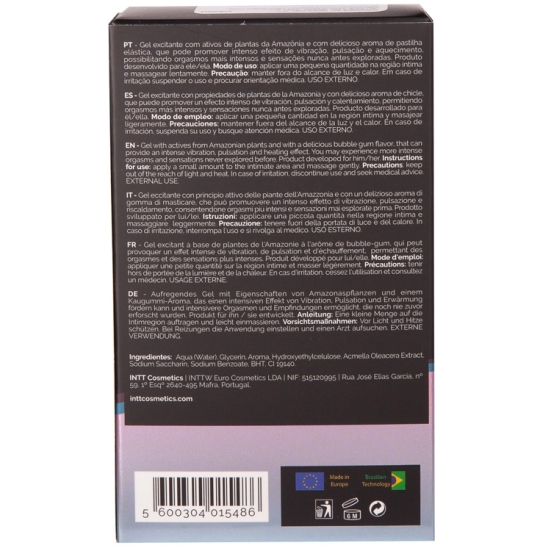 Возбуждающий гель INTT Vibration! Bubble Gum